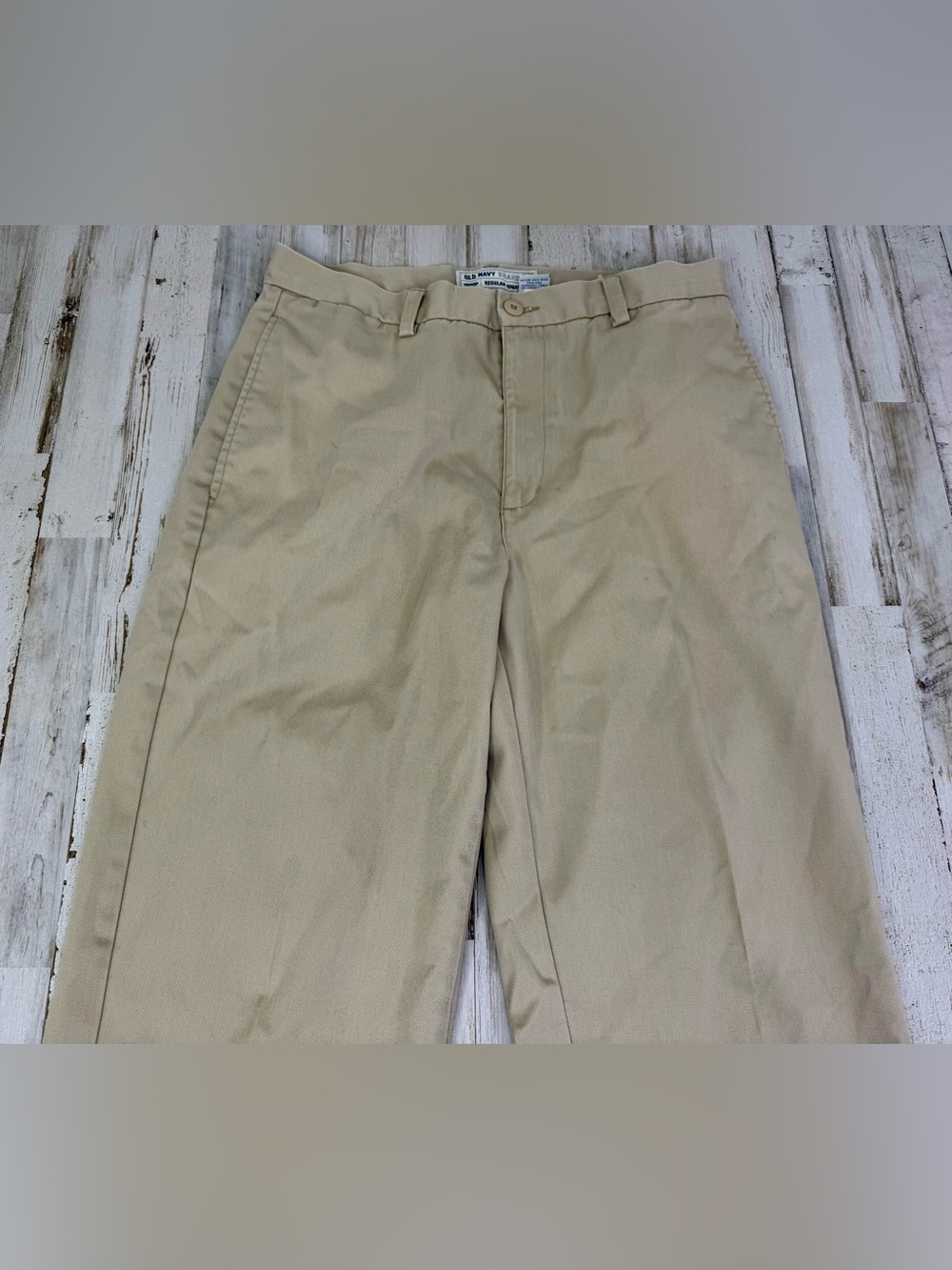 Vintage Old Navy Regular Khaki Beige Chinos Pants Mens 32x31.5 - Picture 2 of 11